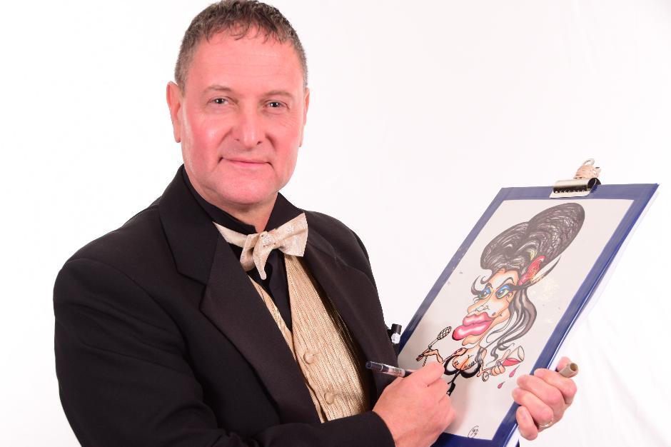 Cartoons are hand drawn with black and grey marker pens or with a dash of colour marker pen