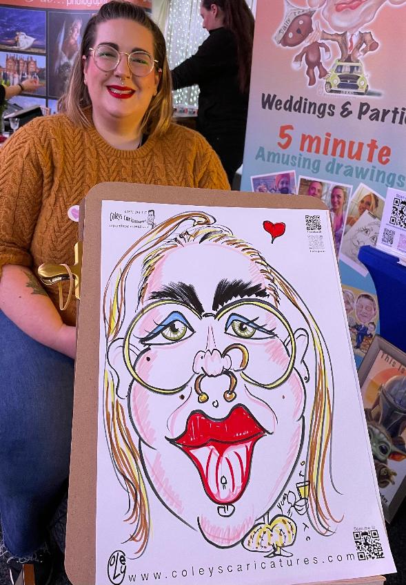 Happy valley wedding venue, Quick caricatures of wedding guests 