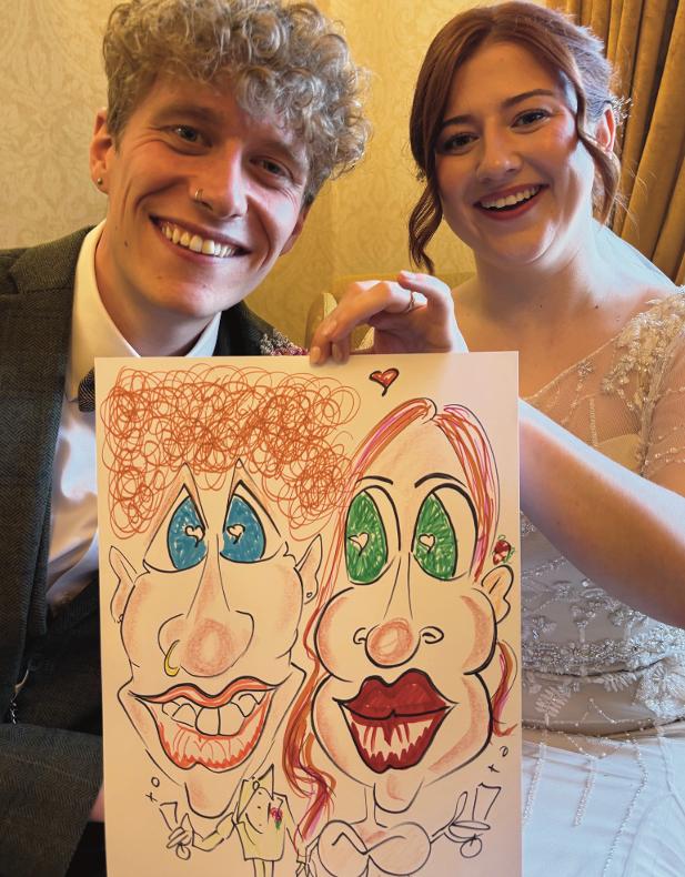 Heacham Manor caricaturist entertainment 