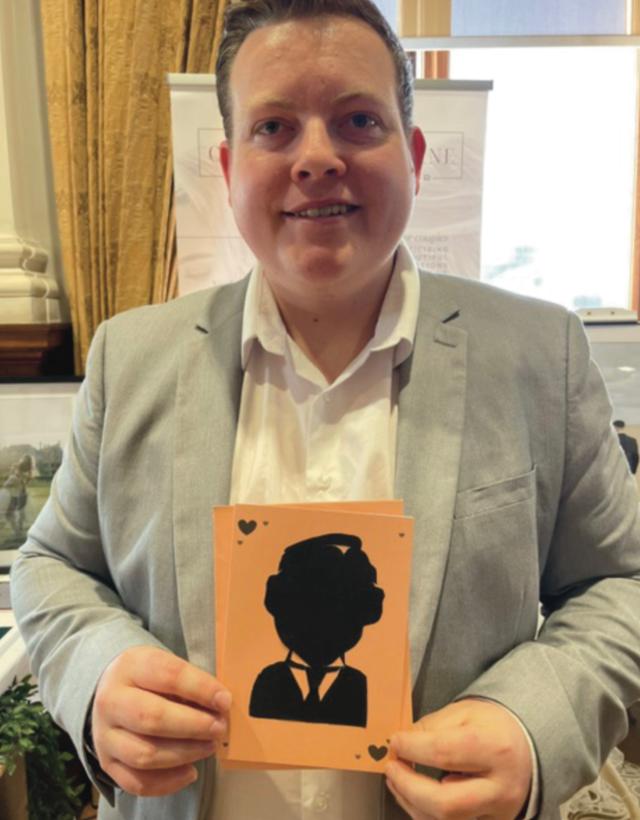 wedding hand cut silhouette Norfolk