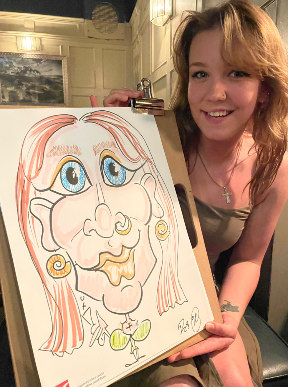 a splash of colour can really brighten up your event drawings 