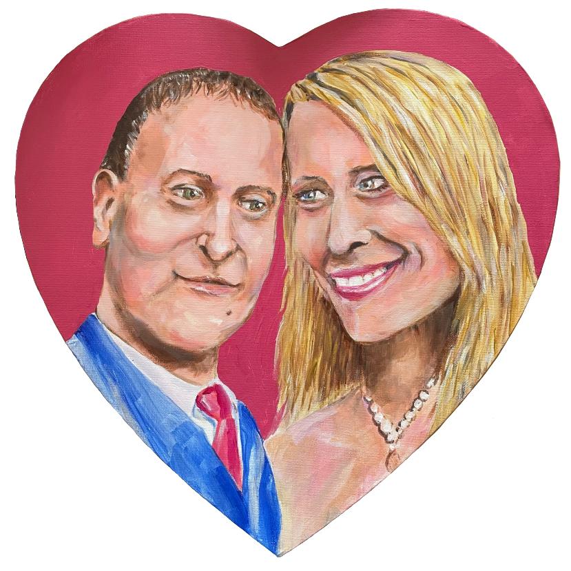 Live wedding painting