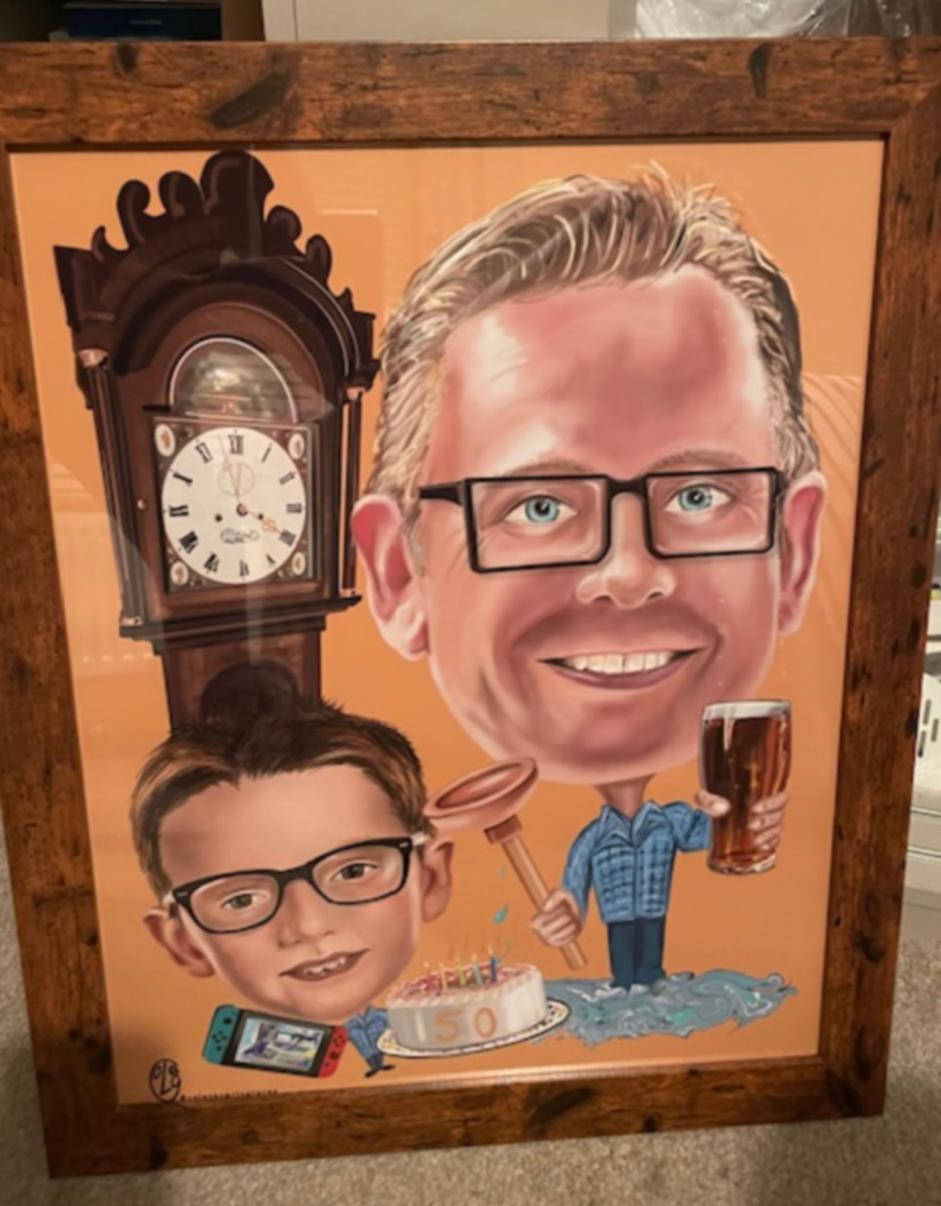 Canvas prints or a framed painting can be produced for a perfect birthday gift