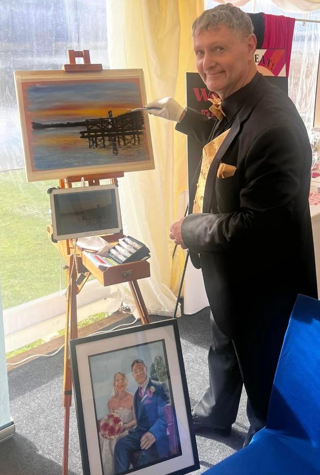 live wedding artist