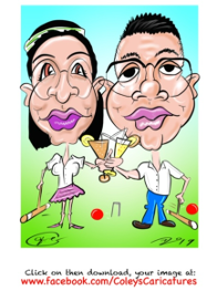 Ipad caricatures are a great way to amuse your party guests